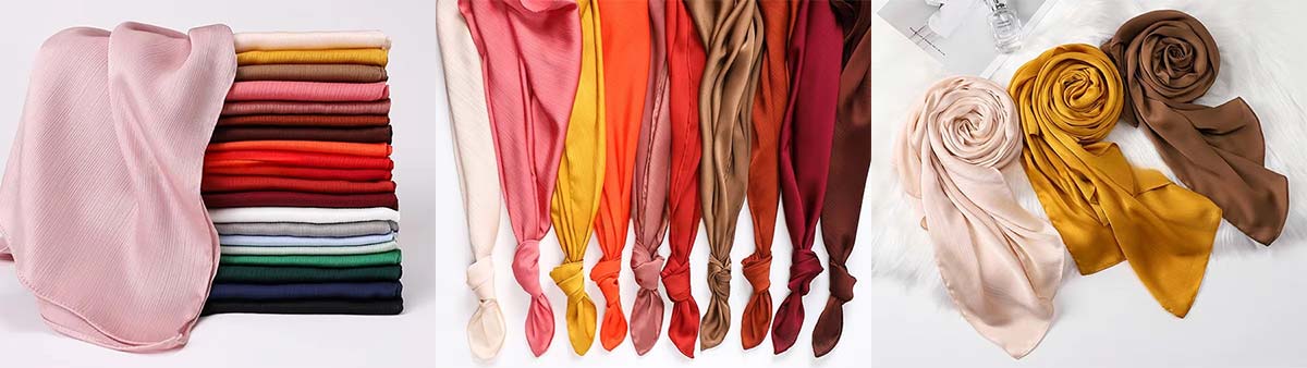 Crinkle Satin Hijab