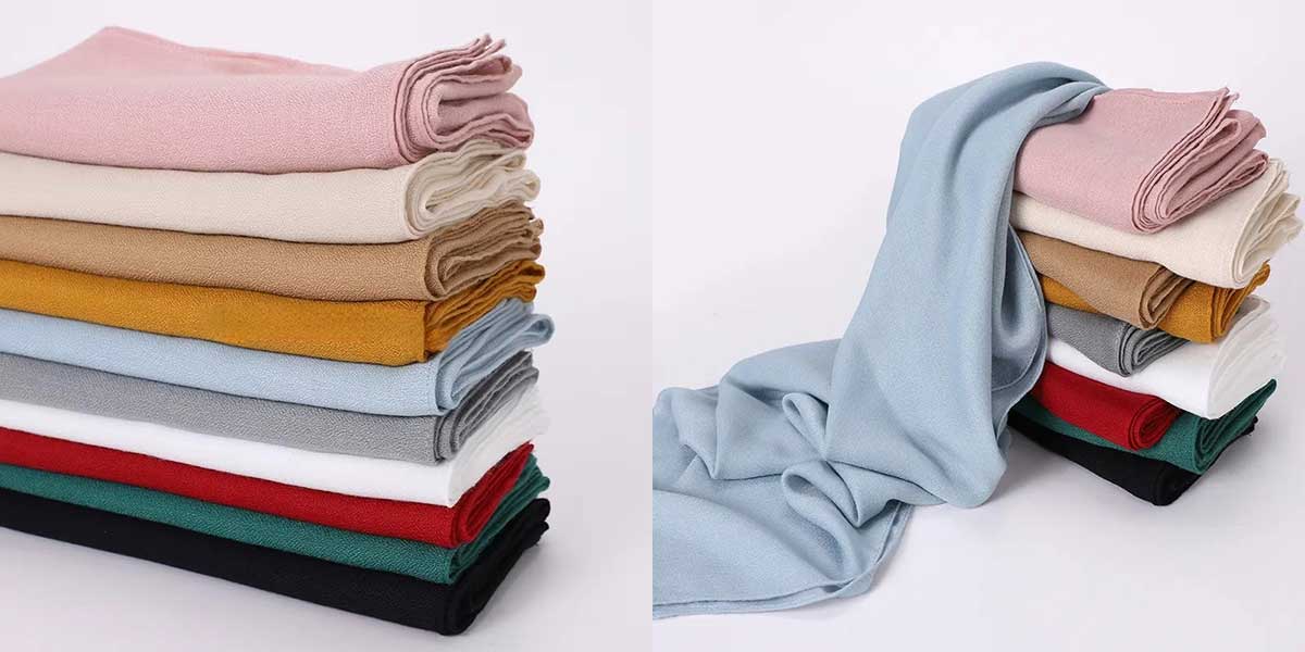 Muslim Square Scarf Cotton Linen Hijab